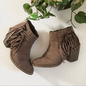 Ankle Fringe Boots